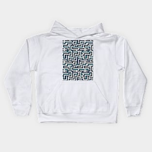 Maze of Dreams: Pastel Labyrinth Journey Kids Hoodie